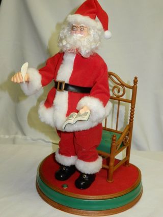 Vintage Telco Motion - Ette 1992 “stand Up Santa” Animated Talking Box
