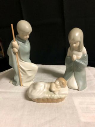 Vintage Cccc Japan 3 Pc.  Nativity Mary Joseph Jesus