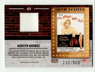 Marilyn Monroe 2009 Americana Movie Posters Material 230/500 The Seven Year Itch