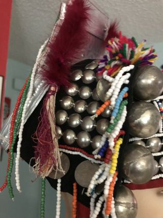 Akha Hill Tribe Headdress Hat Burma Worn During Tribal Celebrations 3 4
