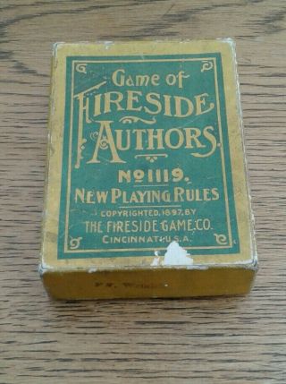 Game Of Fireside Authors Vintage Card Game - The Fireside Game Company