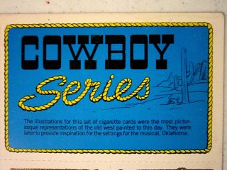 14 Cowboy Series Hassan Cigarette Trading Cards Uncut Sheet Nostalgia Press Repr 2