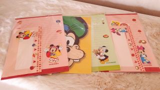 Vintage Stationary Letter Set Disney Mickey Minnie Mouse Pluto Etc