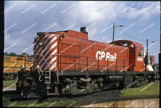 Orig Slide Canadian Pacific Rs - 2 8402 Early Cp Rail At St Jay Ansco