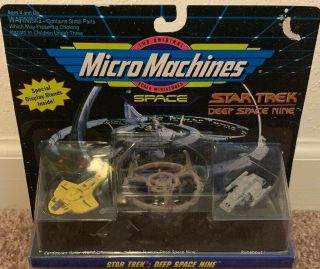 Star Trek Micro Machines Deep Space Nine W/ Display Stands Galoob 5