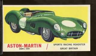 1961 Topps Sports Cars 16 Aston - Martin Dbr1/300 Nrmt (anm1)
