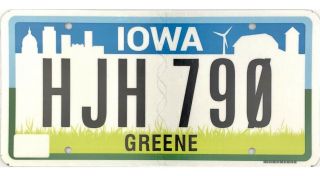 99 Cent Current Style Newest Iowa License Plate Hjh790