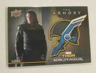 2018 Upper Deck Thor Ragnarok The Armory As - 12 Loki Memorabilia Costume Card