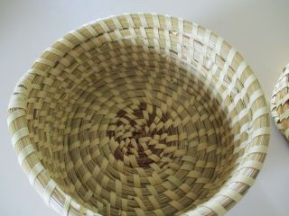AUTHENTIC GULLAH CHARLESTON SWEETGRASS DOME BASKET WITH LID 4