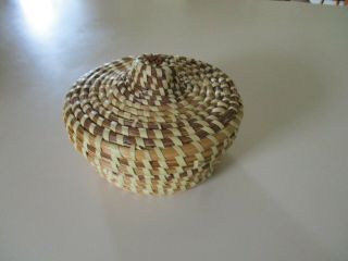 AUTHENTIC GULLAH CHARLESTON SWEETGRASS DOME BASKET WITH LID 5