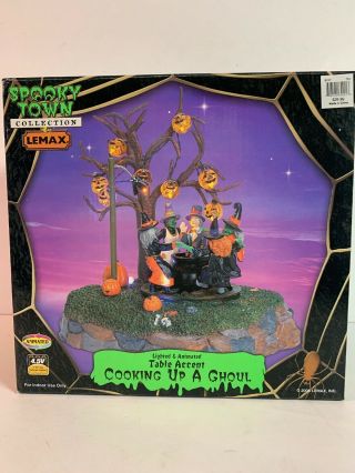 Lemax Spooky Town Cooking Up A Ghoul Lighted Animated 64421