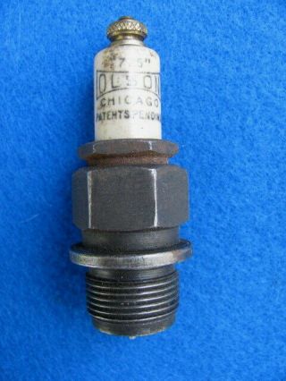 Vintage,  Rare,  Antique Olson Chicago Spark Plug