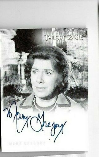 Mary Gregory Twilight Zone A140 Autograph Card Mrs.  Henderson