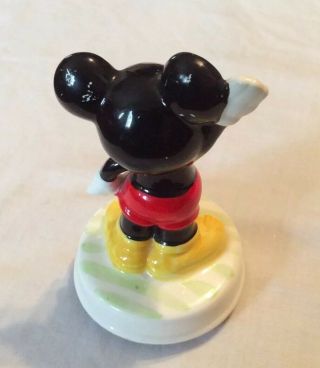 Vintage Schmid Walt Disney Mickey Mouse Ceramic Music Box Gift Collectible 2