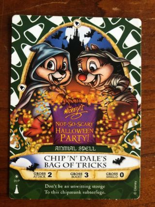 Chip ‘n’ Dale Disney Card Nsshp Sorcerers Of Mk
