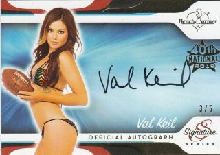2019 Benchwarmer 40th National Val Keil Signature Series Autograph Card /5