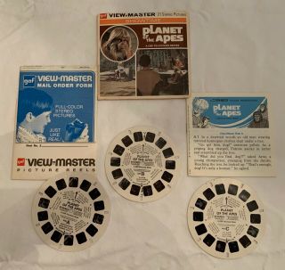 Planet Of The Apes Tv Series 3 Viewmaster Reels