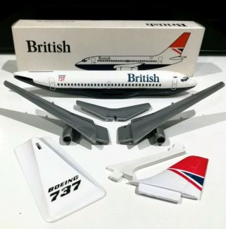Wooster British Airways Negus 1 Boeing 737 200 Scale Plastic Model Plane Avion