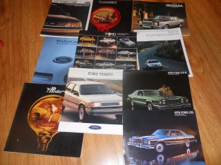 (10) Ford Motor Dealer Brochures - 1971 - 1988