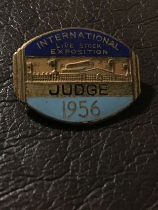 International Live Stock Exposition Judge Pin 1956