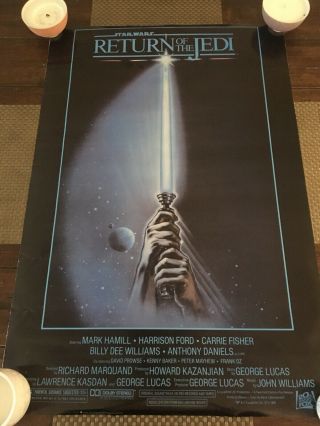 Star Wars Return Of The Jedi Classic Movie Theater Poster 24hr.