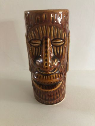 Tiki Mug Polynesian Kahiki Supper Club Columbus Ohio Oh Brown Ceramic