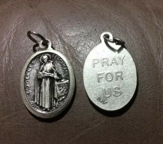 Vintage St.  Joannes Berchmans Religious Medal Catholic Devotional Medal