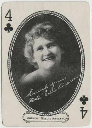 Mother Nellie Anderson 1916 Mj Moriarty Silent Film Star Playing Card