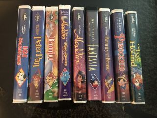9 Disney BLACK DIAMOND VHS Tapes Plus 17 More Disney Titles In Description 2