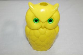 Vintage Owl Patio Light String Owls Blow Mold Replacement Owl Retro Decor Yellow