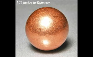 Native Copper Metal Sphere Ontonagonc Co.  Michigan Minerals Crystals Gems - Min