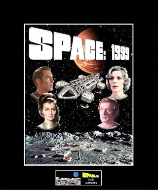 Space 1999 Main Cast Members 8 " X10 " Collage Photo - 11 " X 14 " Black Matted