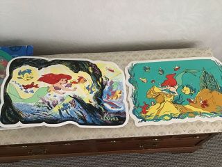 Vintage Little Mermaid Placemat 1989 - Disney Place Mat Ariel Flounder Sebastian