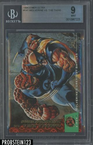 1994 Fleer Ultra X - Men 141 Wolverine Vs.  The Thing Bgs 9