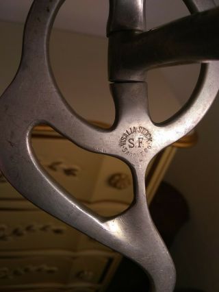 Vintage silver horse bits maker marks are shown in photo 5