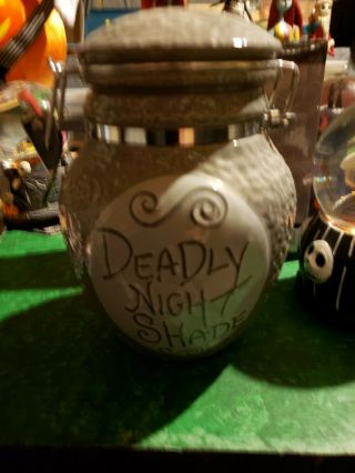 Rare Nightmare Before Christmas Sally Deadly Night Shade Canister Jar Disneyland