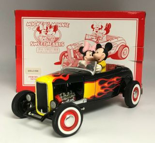Mickey & Minnie Mouse Sweethearts 1932 Street Rod Car Limited Edition W/ Box