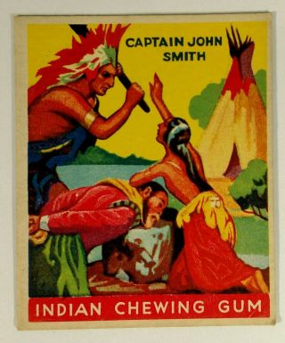 1933 Goudey Indian Gum Captain John Smith 70 Great Conditon See Photos