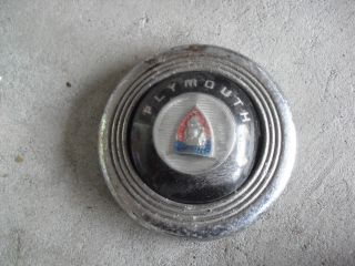 Vintage 1950s Plymouth Car Horn Button Cover 4 1/2 " Wide