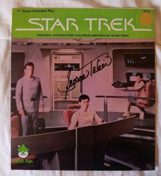 Star Trek Os George Takei Autographed Record