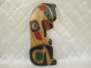 Kwakiutl Bear By George Wapiti First Nations Wood Carving West Coast Art