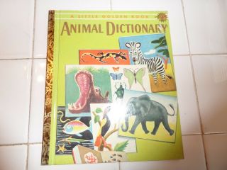 Animal Dictionary,  A Little Golden Book,  1960 (a Ed;vintage Children 