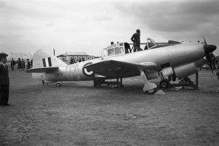 Raf,  Avro 707 Prototype,  Vm129,  At Farnborough,  In 1949,  Large Size Negative