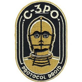 Star Wars C3po Shaped Iron - On Patch