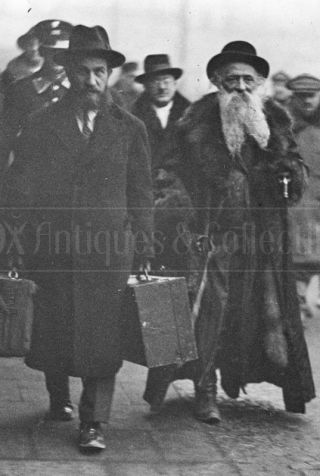Poland Rabbi Tzadik Aharon Rokeach Belz 1930 Warsaw Judaica Photograph Photo