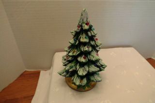 Small Ceramic Christmas Tree 7 1/2 Inches Tall