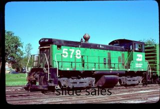 Cf2403 Orig.  Slide Bn 578 At Council Bluffs,  Ia On 5 - 26 - 79