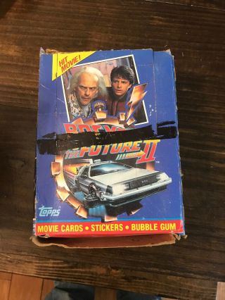 1989 Topps Back To The Future Part 2 Box 36ct Packs Wax Packs