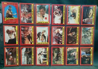Indiana Jones And The Temple Of Doom 1984 - Topps Complete Trading Card Set