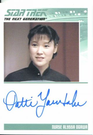 Star Trek The Complete Next Generation Series 2 Autograph Nicole Patti Yasutake